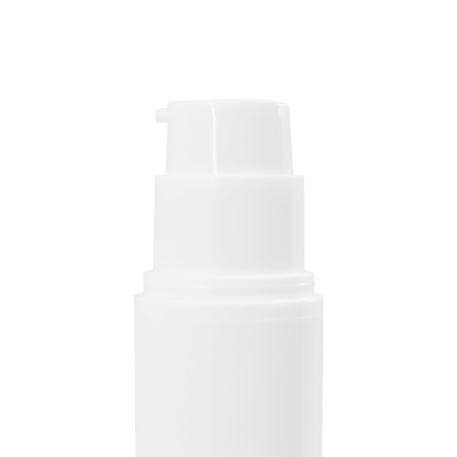 Modern profile airless bottle actuator front detail Model: BLAW