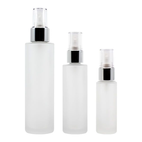 Frosted glass mist sprayer bottle for skincare products Model BLSXBMS