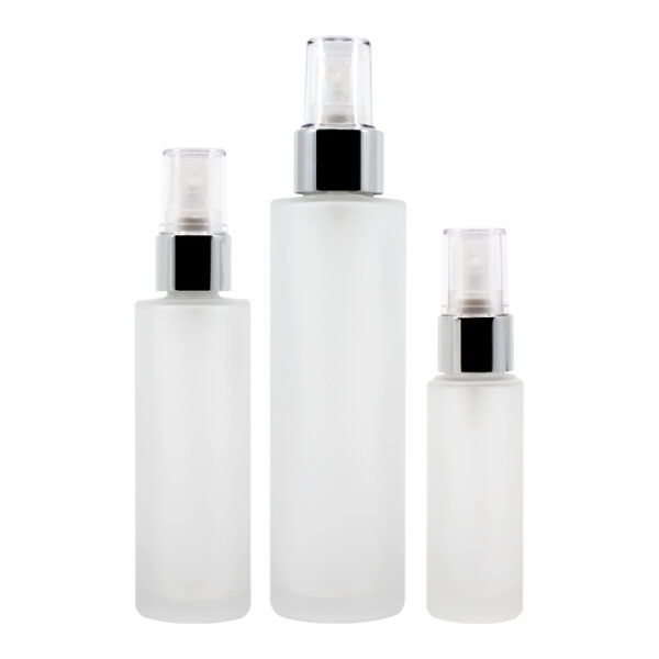 Frosted glass mist sprayer bottle for skincare products Model BLSXBMS
