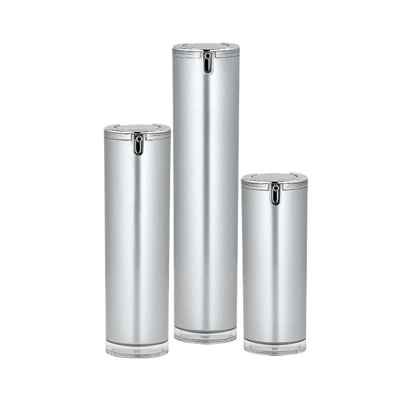 Silver airless bottle group in multiple capacities Model: BLJHO