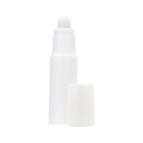 Recyclable white airless bottle with all-white cap Model: BLXKP