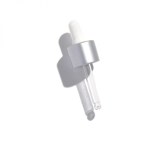 Matte silver dropper for glass bottle Model BLZHPJDR