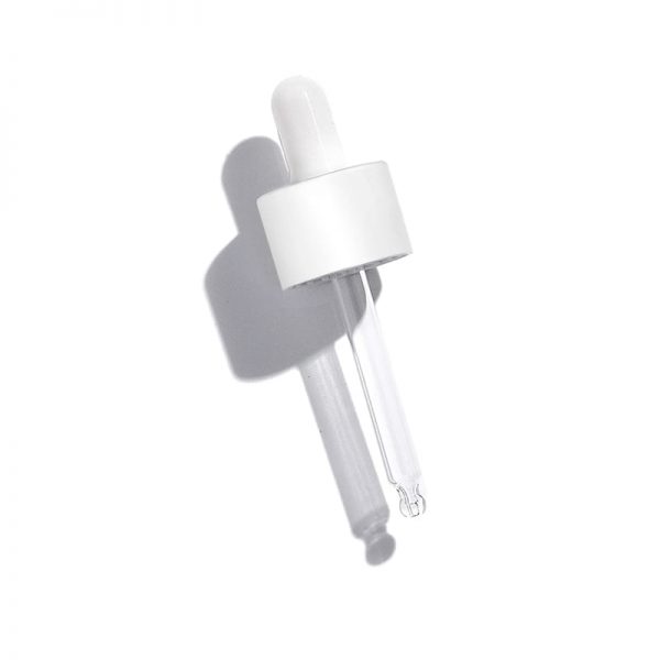 White dropper for glass bottle Model BLZHPJDR
