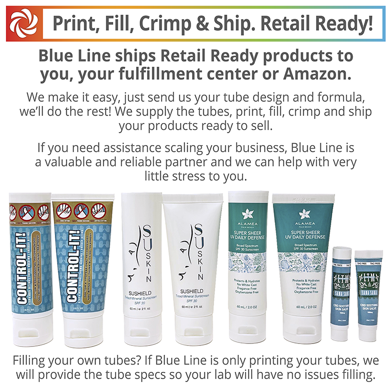 Turnkey cosmetic squeeze tube printing and filling service
